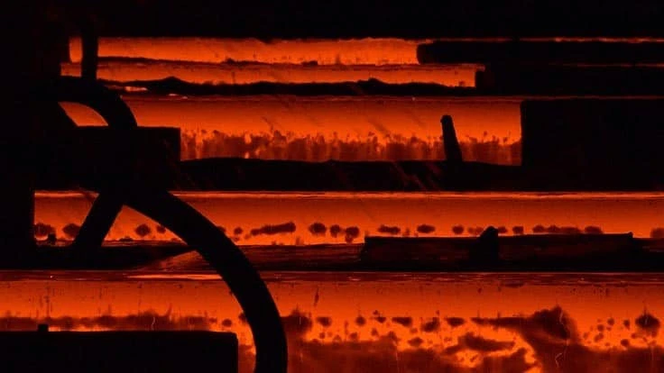 hot steel bars