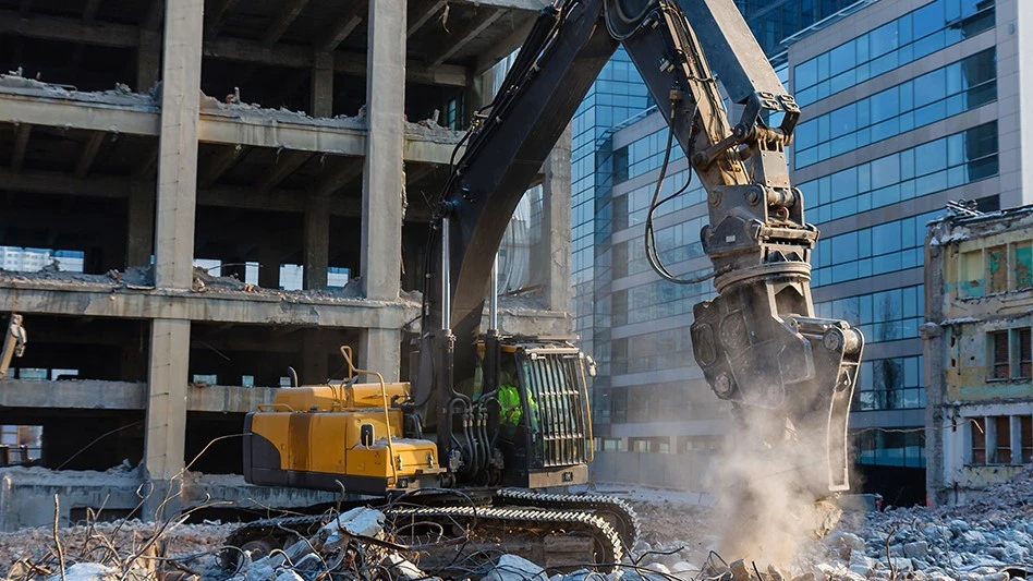 building being demolished