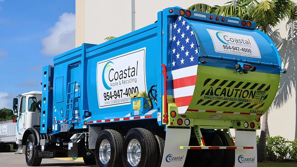 coastal waste and recycling truck